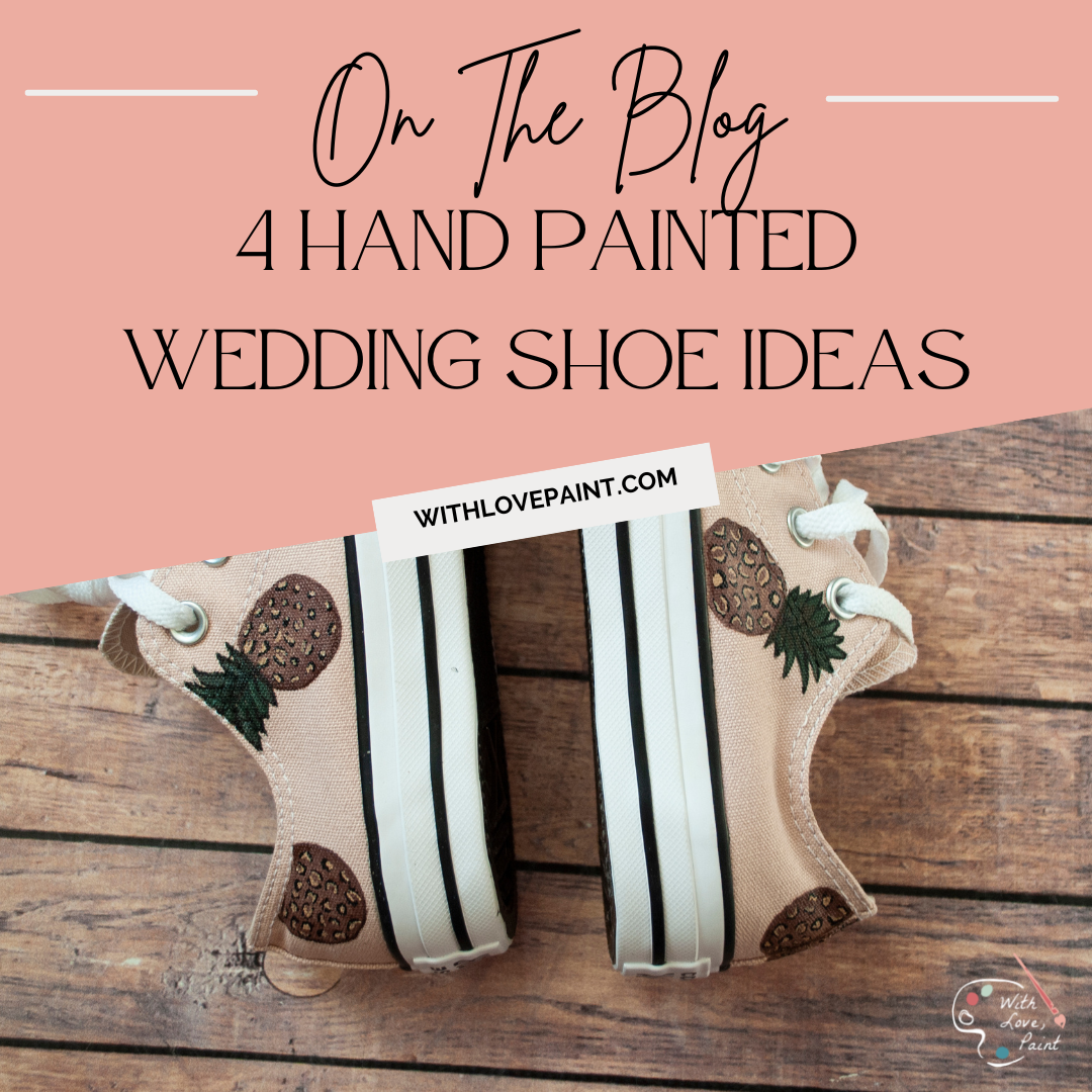 Hand painted wedding shoes sales