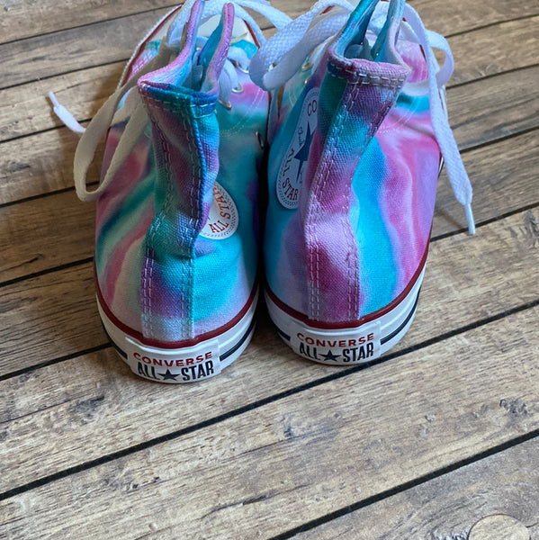 Ready To Ship | Tie Dye High Top Converse Women's Size 6.5