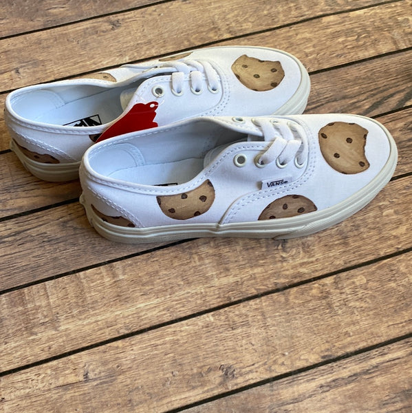 Youth Size 2 - Chocolate Chip Cookie Vans
