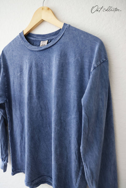NORTH POLE GINGERBREAD Mineral Washed Long Sleeve Graphic : TOAST / L