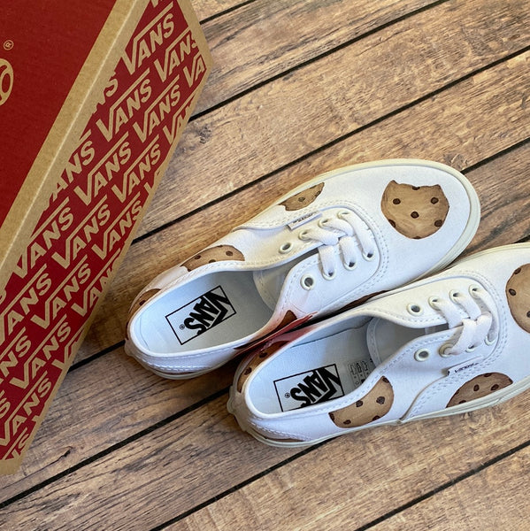 Youth Size 2 - Chocolate Chip Cookie Vans
