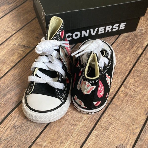 Toddler Size 4 - Pink Halloween High Top Converse | Ready to Ship Sale