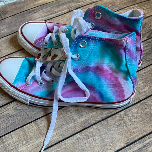 Ready To Ship | Tie Dye High Top Converse Women's Size 6.5