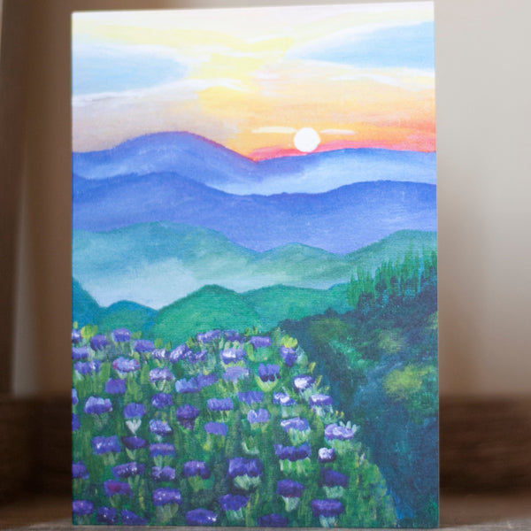 Mountain View Card  (4x6 Card)