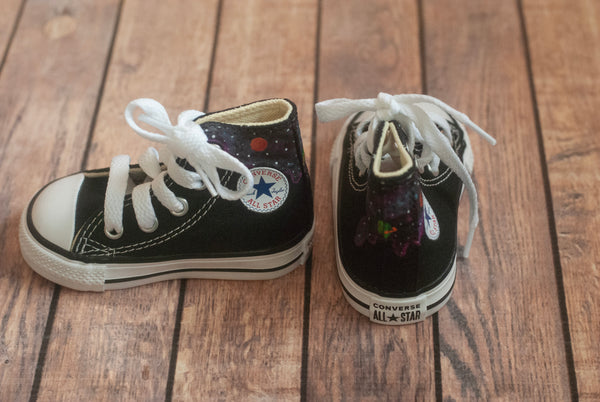 Hand Painted Space High Top Converse
