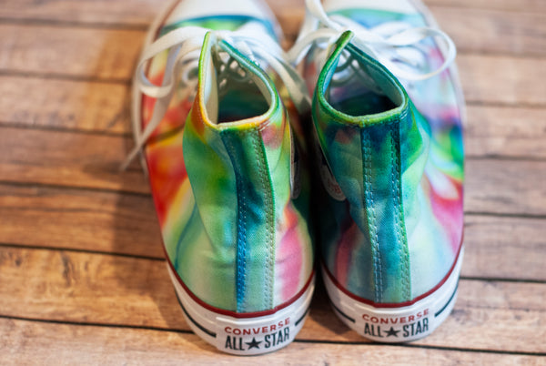 Tie Dye Converse | Red, Blue, Yellow, + Green Tie Dye Converse