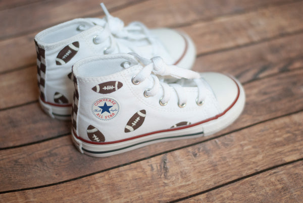 Checkered Football High Top Converse