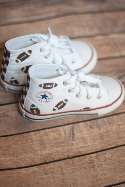 Checkered Football High Top Converse