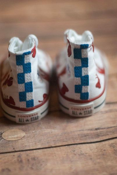 Lobster High Top Converse | Custom Hand Painted Lobster Converse