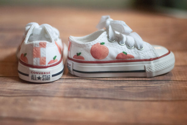 Low Top Peach Converse | Custom Peach Converse