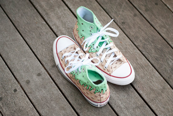 Mint Chocolate Chip Ice Cream High Top Converse