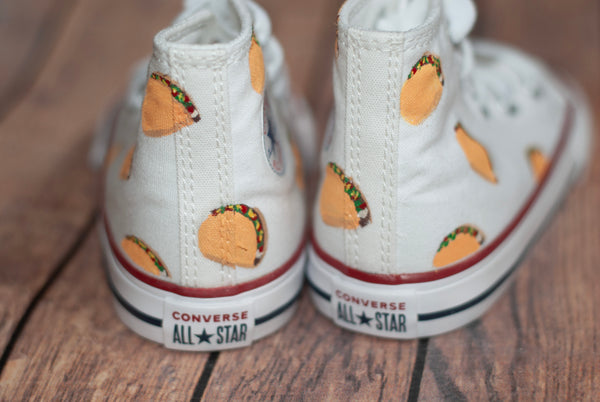 High Top Taco Converse | Hand Painted Taco Converse
