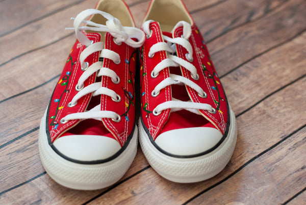 Christmas Light Low Top Converse