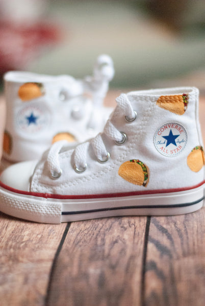 High Top Taco Converse | Hand Painted Taco Converse
