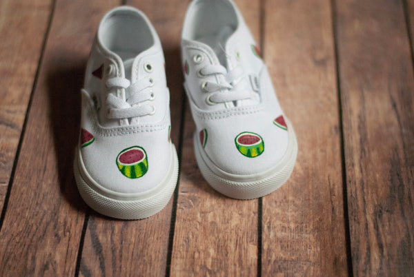 Hand Painted Watermelon Vans | Watermelon Vans | Custom Watermelon Vans