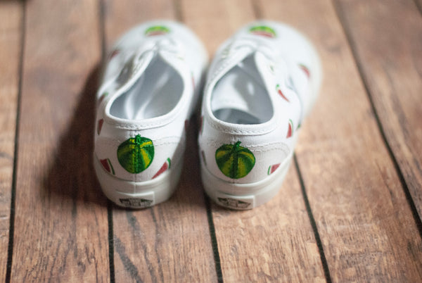 Hand Painted Watermelon Vans | Watermelon Vans | Custom Watermelon Vans