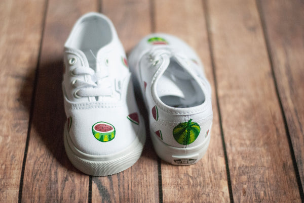 Hand Painted Watermelon Vans | Watermelon Vans | Custom Watermelon Vans