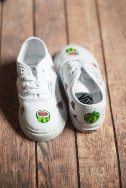 Hand Painted Watermelon Vans | Watermelon Vans | Custom Watermelon Vans