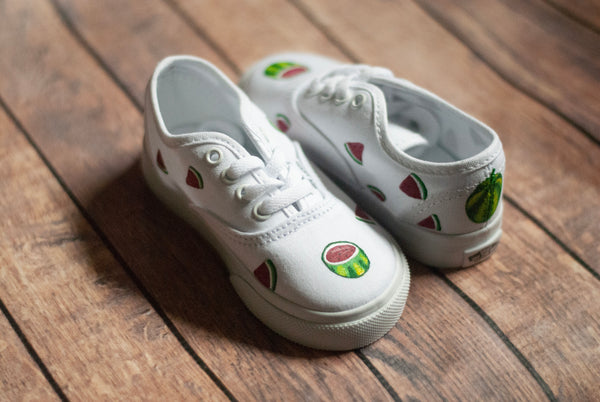 Hand Painted Watermelon Vans | Watermelon Vans | Custom Watermelon Vans