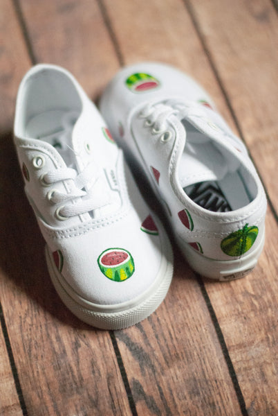 Hand Painted Watermelon Vans | Watermelon Vans | Custom Watermelon Vans