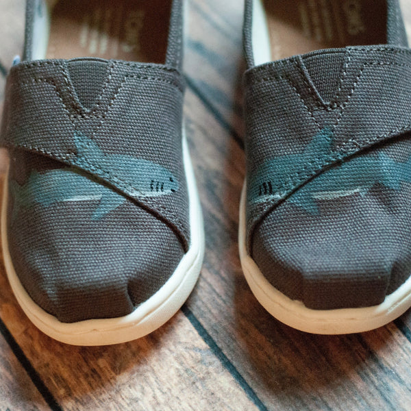 Shark Toms | Shark Hand Painted Toms