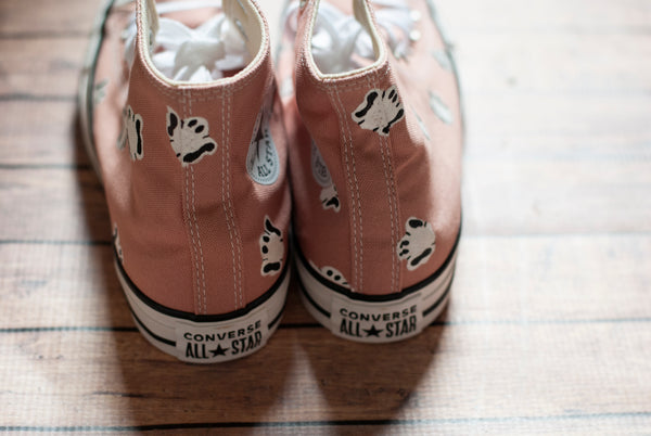 Hand Painted High Top Ghost Converse