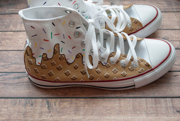 Vanilla Ice Cream High Top Converse | Ice Cream Converse