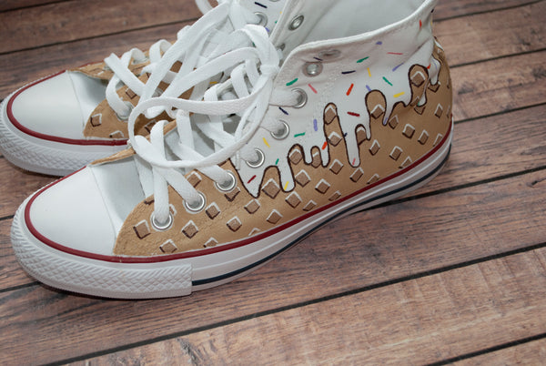 Vanilla Ice Cream High Top Converse | Ice Cream Converse