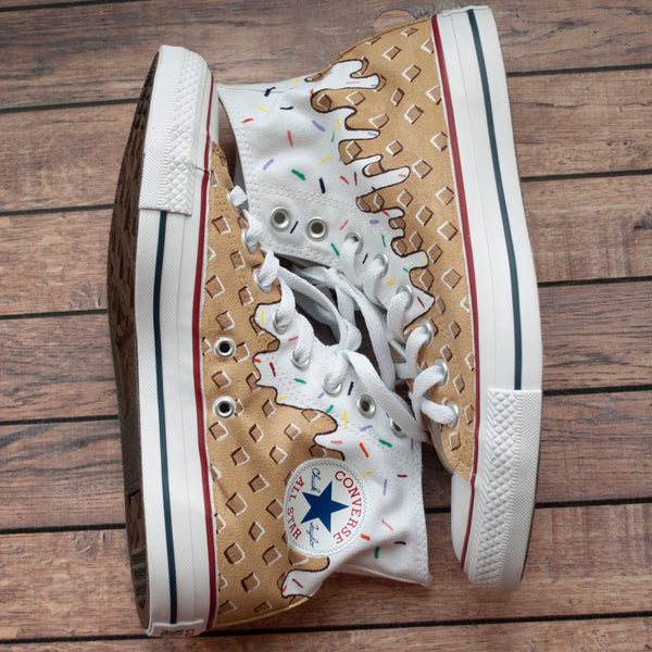 Vanilla Ice Cream High Top Converse | Ice Cream Converse