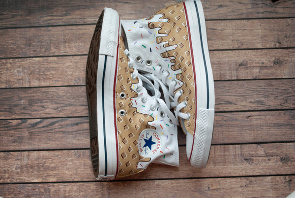 Vanilla Ice Cream High Top Converse | Ice Cream Converse