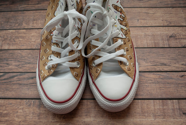 Vanilla Ice Cream High Top Converse | Ice Cream Converse