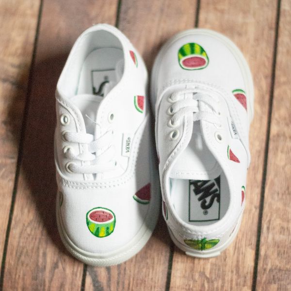 Hand Painted Watermelon Vans | Watermelon Vans | Custom Watermelon Vans
