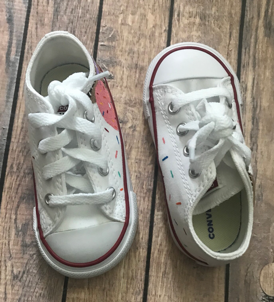 Donut Low Top Converse | Hand Painted Donut Low Top Converse