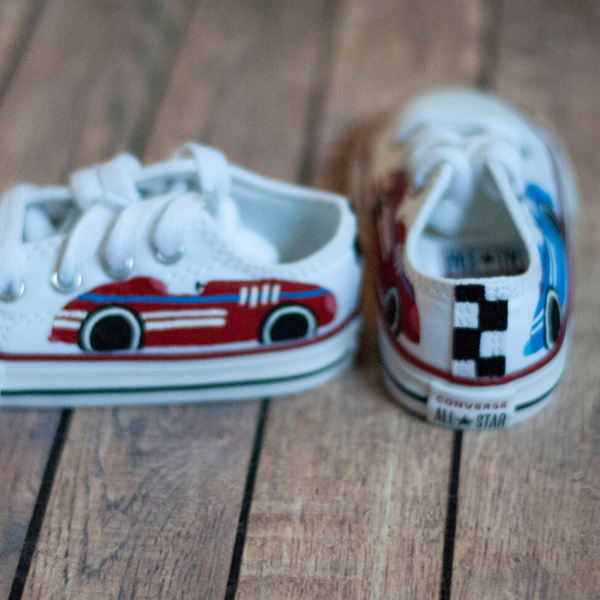 Race Car Converse || Custom Car Converse