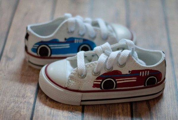 Race Car Converse || Custom Car Converse