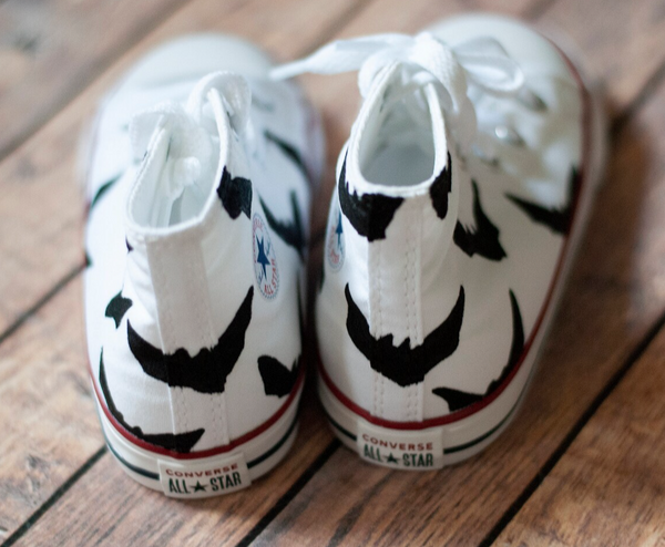 Bat High Top Converse | Custom Bat Converse