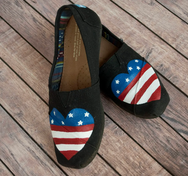 Custom Hand Painted Flag Toms