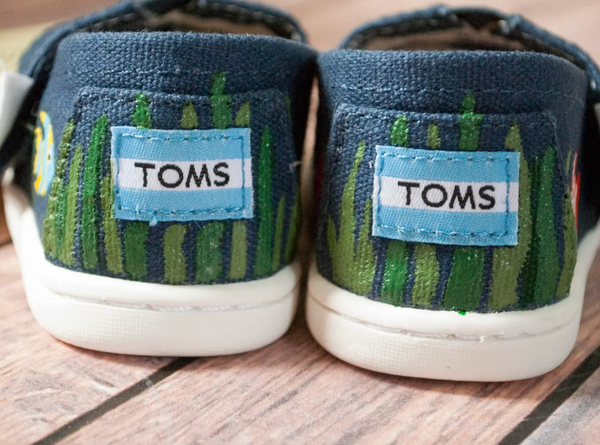 Underwater Themed Hand Painted Tiny Toms