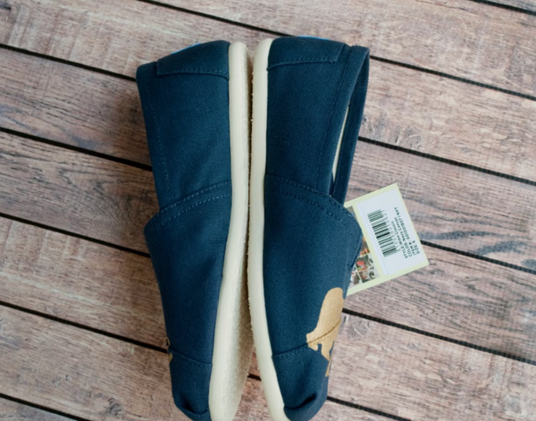 Hand Painted Mama Bear Custom Toms