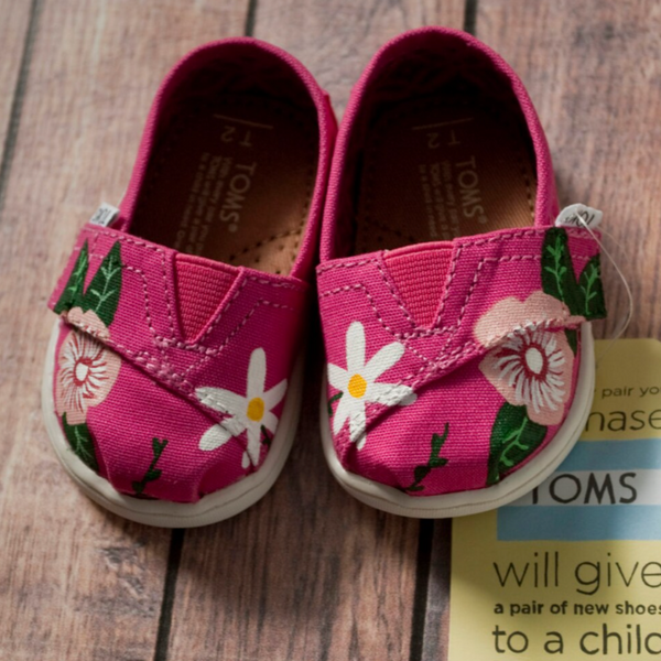 Hand Painted Tropical Flower Tiny Tom's