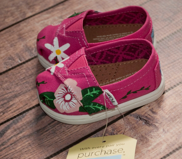 Hand Painted Tropical Flower Tiny Tom's