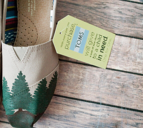 Hand Painted Pine Tree Toms