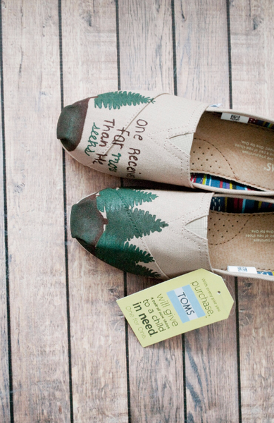 Hand Painted Pine Tree Toms
