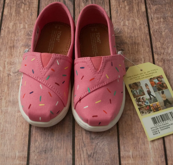 Hand Painted Sprinkle Tiny Toms