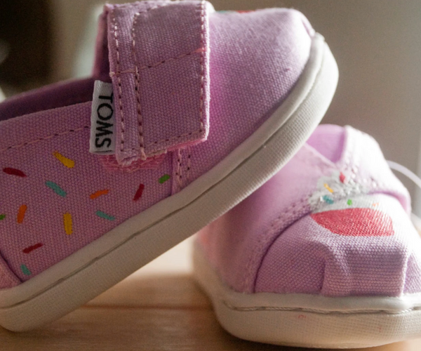 Hand Painted Cupcake Toms