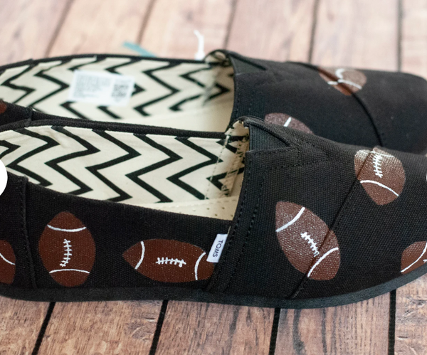 Football Scattered Hand PaintedToms