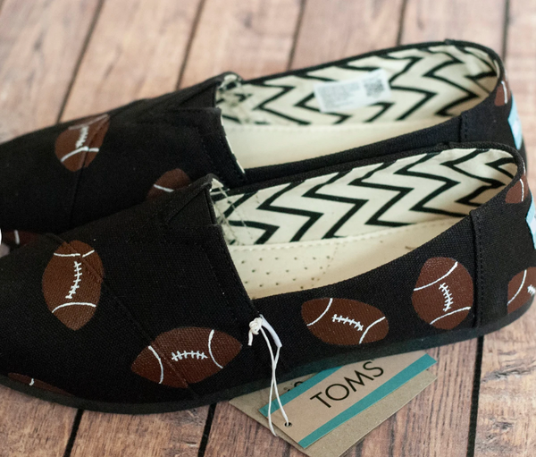 Football Scattered Hand PaintedToms