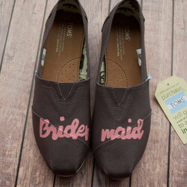 Hand Painted Bridesmaid Toms