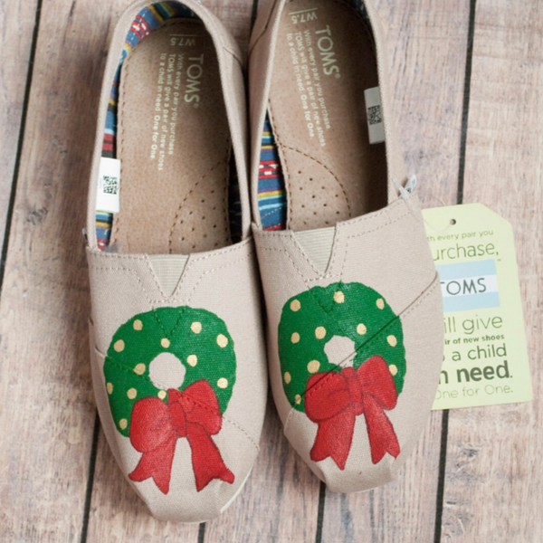 Christmas Wreath Hand PaintedToms