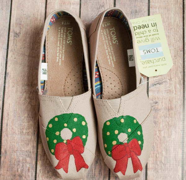 Christmas Wreath Hand PaintedToms